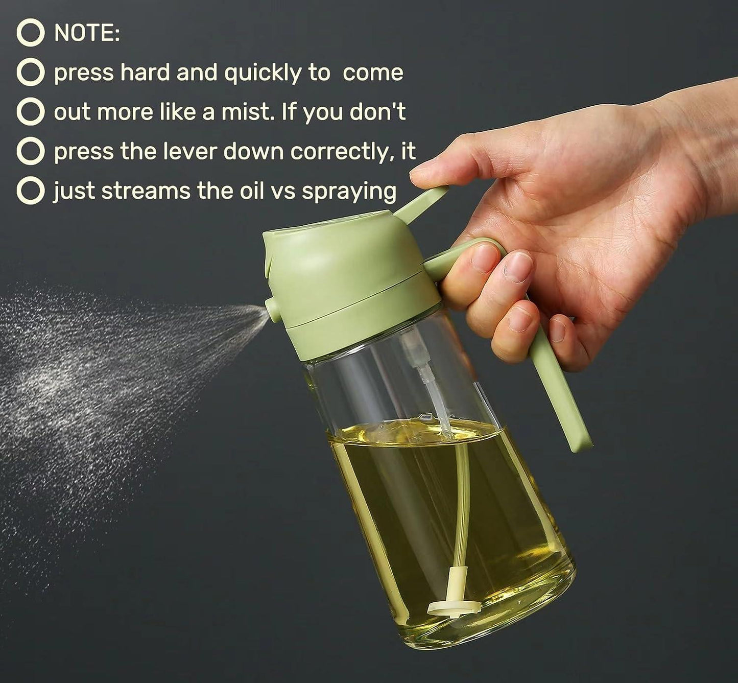 Portable Sprayer Oil Dispenser (500ml) - 2 in 1 Function