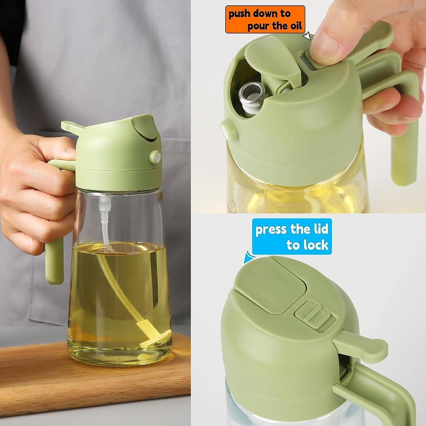 Portable Sprayer Oil Dispenser (500ml) - 2 in 1 Function