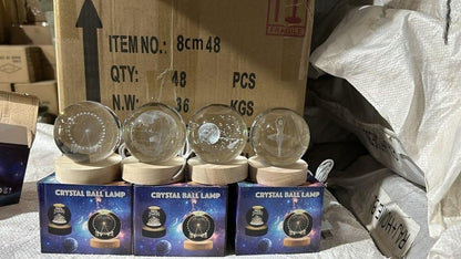 3D Crystal Lamp Ball – Unique LED Night Light Gift